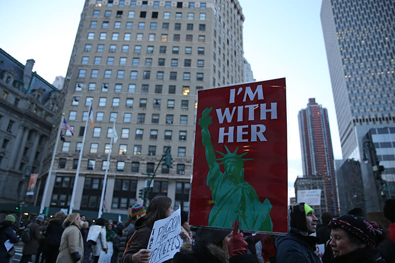 Protests against Trump’s travel ban hit the streets of NYC