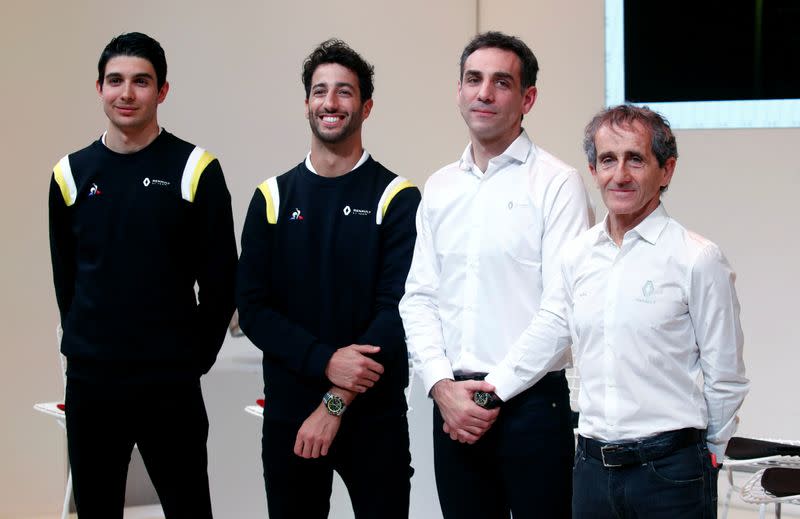 Renault F1 Team holds a news conference ahead of the new Formula One 2020 season, in Paris