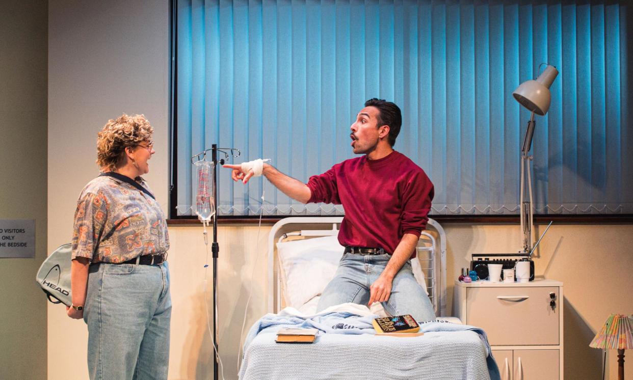 <span>Facing the unknown … Emmy Stonelake as Aster and Luke Sookdeo as Marc in Tell Me How It Ends.</span><span>Photograph: Andrew AB Photography</span>