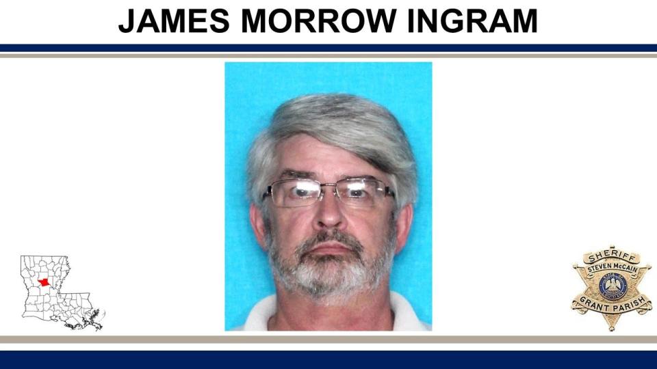 Three people are facing charges after the burned body of James Morrow Ingram, 68, was found in the Kisatchie National Forest on April 2.