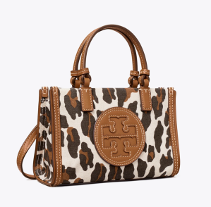 Ella Leopard Canvas Mini Tote Bag