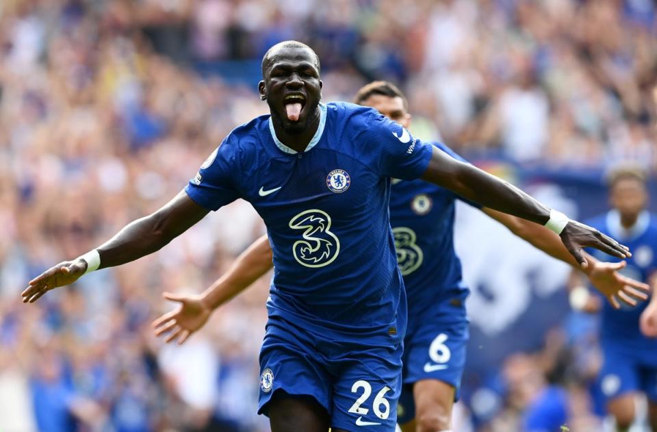 Kalidou Koulibaly brilliantly volleyed in the opener (Chelsea FC via Getty Images)