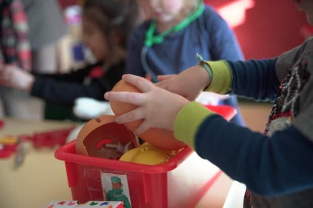 Parents across Quebec will need to make child-care arrangements, as 11,000 public daycare workers are set to go on a one-day strike next Friday.  (Charles Contant/CBC - image credit)