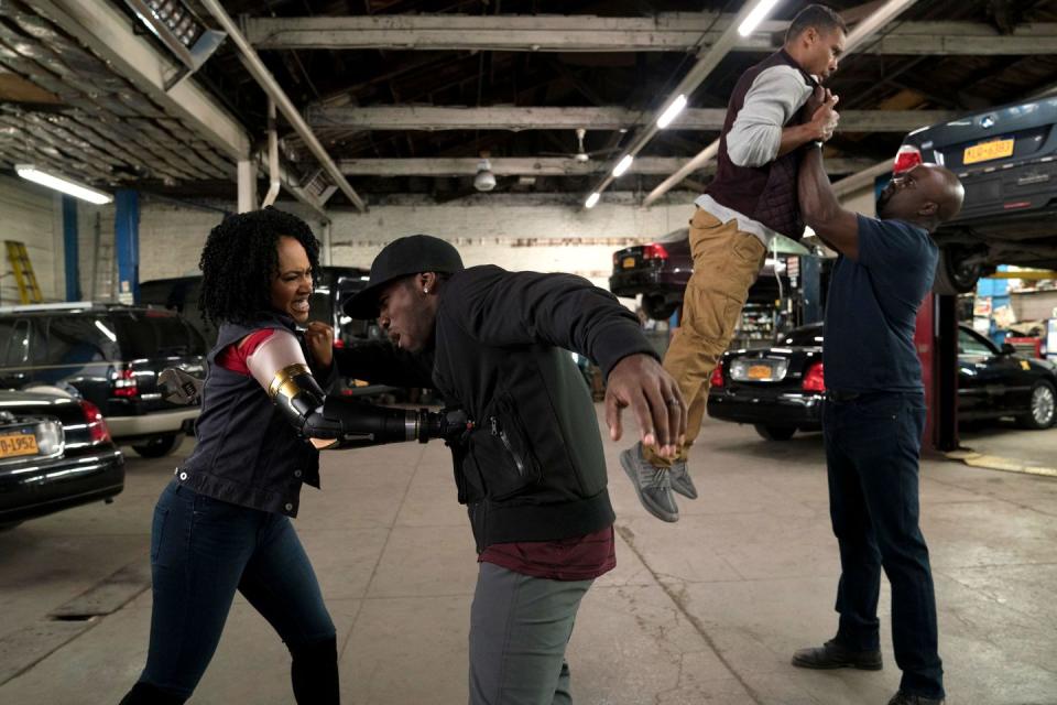 simone missick as misty knight, mike colter as luke cage, luke cage season 2