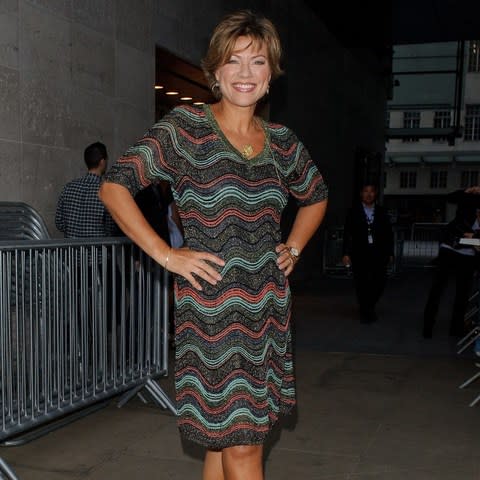 Kate Silverton leaving BBC studios on Friday evening - Credit: GORC/GC Images