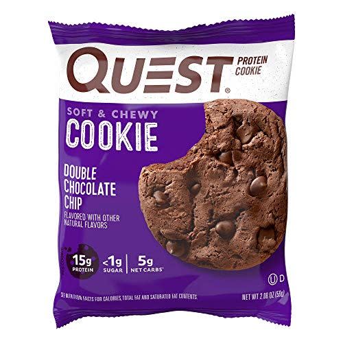 Quest Nutrition Double Chocolate Chip Protein Cookie, 12-Pack