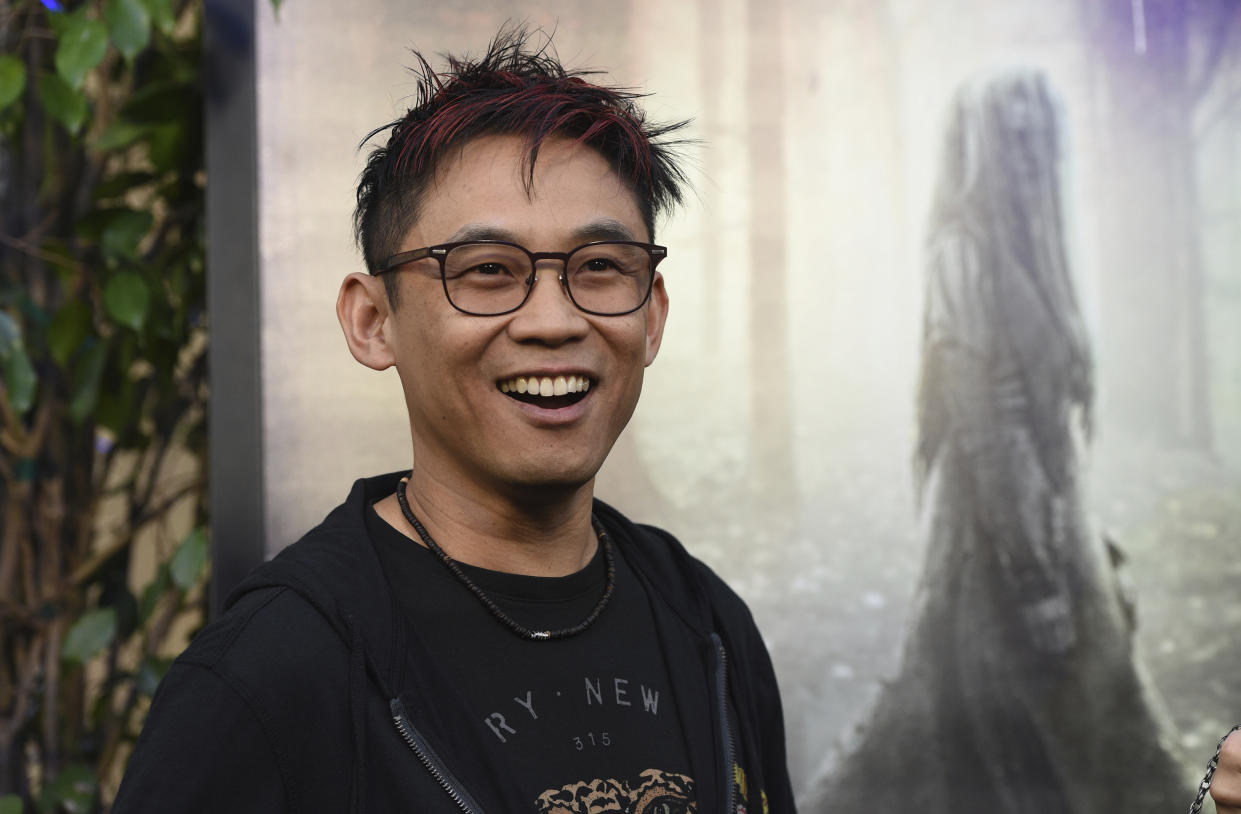 Producer James Wan arrives at the premiere of "The Curse of La Llorona" on Monday, April 15, 2019, at the Egyptian Theatre in Los Angeles. (Photo by Chris Pizzello/Invision/AP)