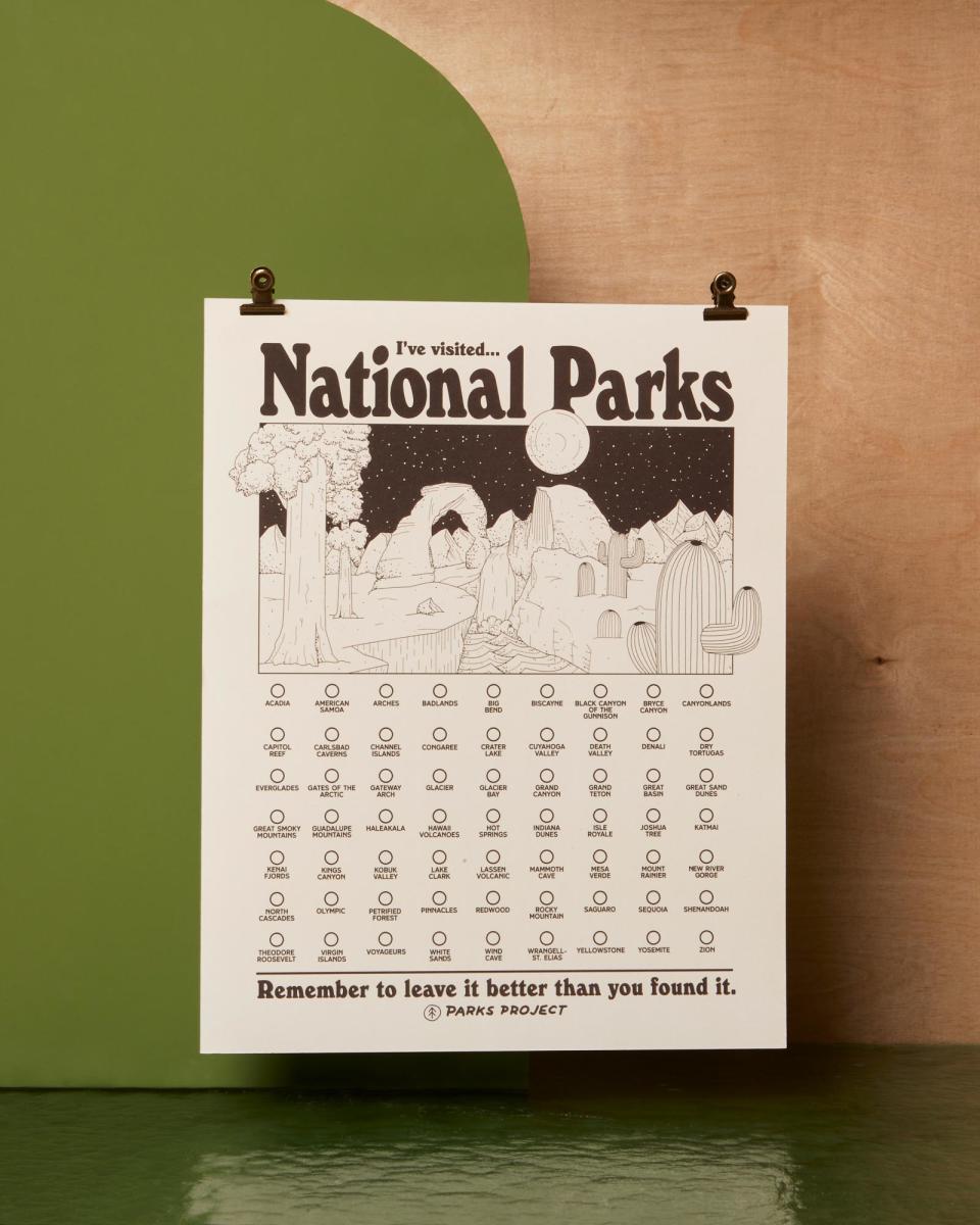 <p><a href="https://go.redirectingat.com?id=74968X1596630&url=https%3A%2F%2Fwww.parksproject.us%2Fproducts%2Fadventure-responsibly-national-parks-fill-in-poster&sref=https%3A%2F%2Fwww.menshealth.com%2Ftechnology-gear%2Fg19519763%2Fbest-gifts-men-adventure-outdoors%2F" rel="nofollow noopener" target="_blank" data-ylk="slk:Shop Now;elm:context_link;itc:0;sec:content-canvas" class="link ">Shop Now</a></p><p>Adventure Responsibly National Parks Fill In Poster</p><p>parksproject.us</p><p>$16.99</p>