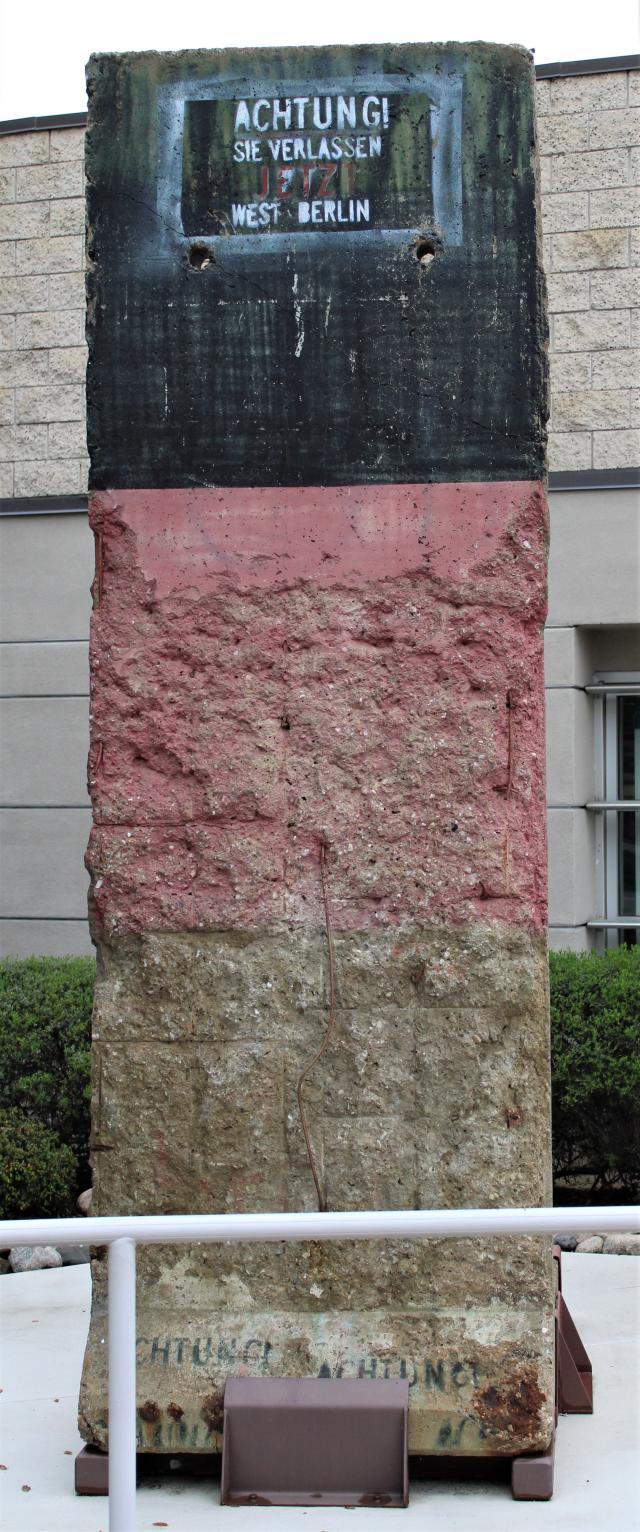 Section of the Berlin Wall, exterior display at Norton Air Force Base.