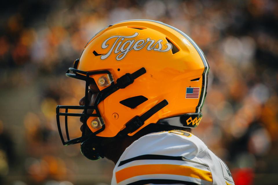 A Missouri football player is seen during a game against Abilene Christian on Saturday, Sept. 17, 2022, at Faurot Field.