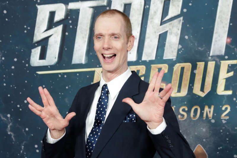 Doug Jones arrives on the red carpet at the "Star Trek: Discovery" Season 2 premiere in 2019 in New York City. File Photo by John Angelillo/UPI