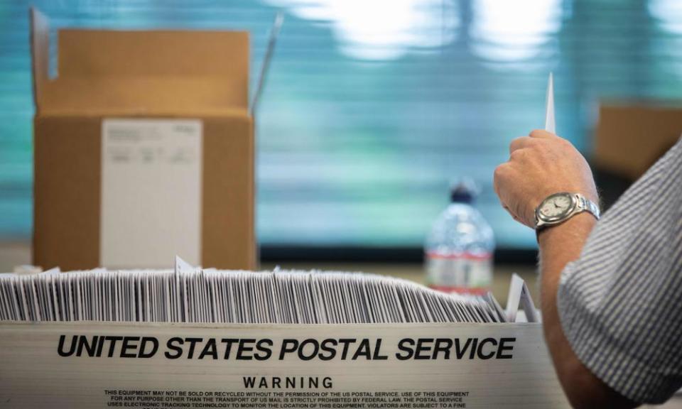 The pandemic is expected to lead to a record number of mail-in ballots but the postal service lack experience and states could struggle to process them.