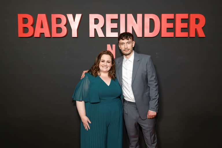 Los protagonistas del éxito de Netflix "Bebé reno" Jessica Gunning y Richard Gadd (Emma McIntyre)