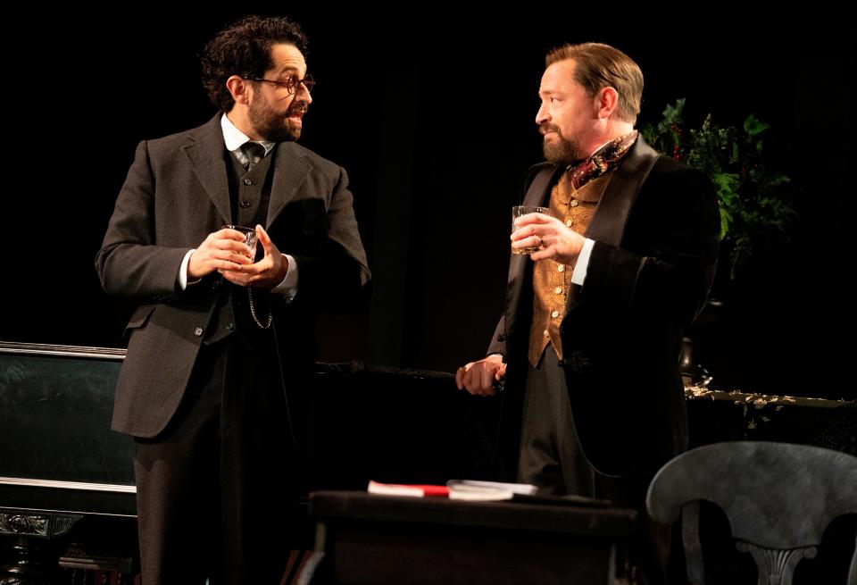 Tony nomination Brandon Uranowitz, left, and Joshua Malina star in Tom Stoppard’s Tony-nominated play “Leopoldstadt.”