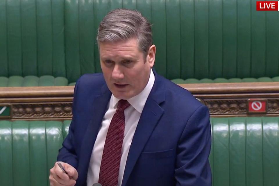 <p>Labour leader Sir Keir Starmer </p>Sky News