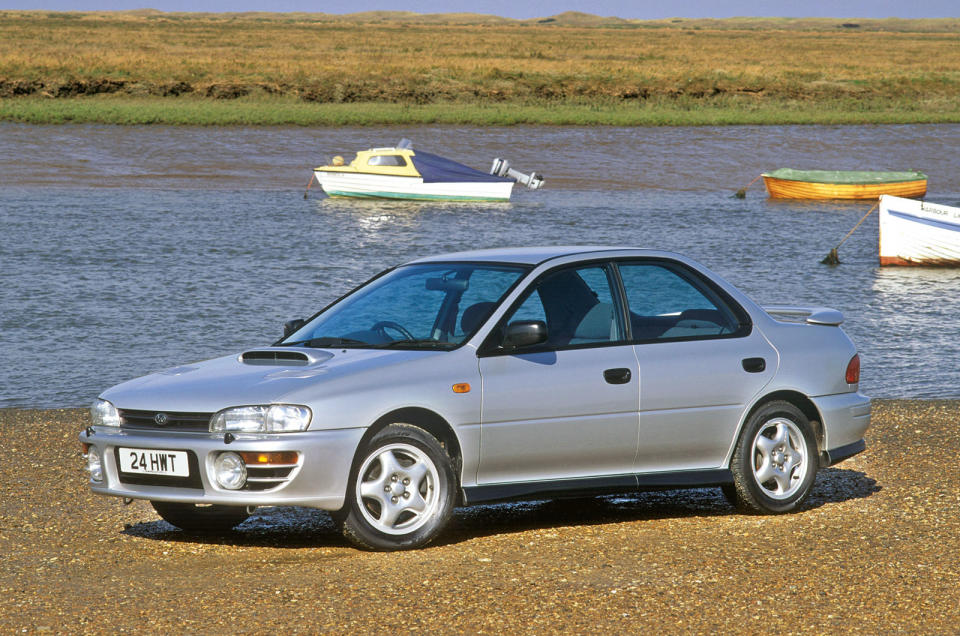 <p><strong>Subaru Impreza 2000 Turbo (1994-2000)</strong></p><p>There is so much to enjoy about this most humble of high performance <strong>Subaru Imprezas</strong>, notably its punchy turbo performance, warbling boxer soundtrack and that rangey, fluid suspension that works so beautifully on bumpy UK roads.</p>