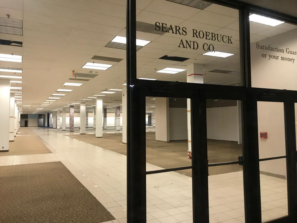 The closed Sears store at the Asheville Mall.