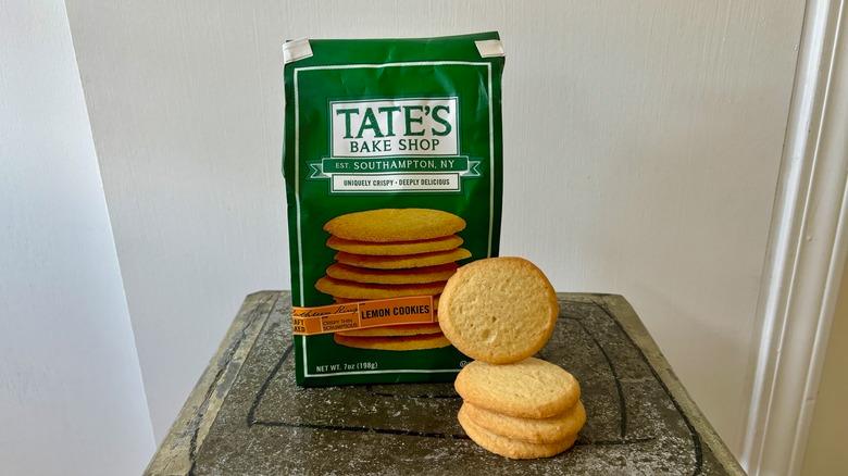 Tate's lemon cookies and bag