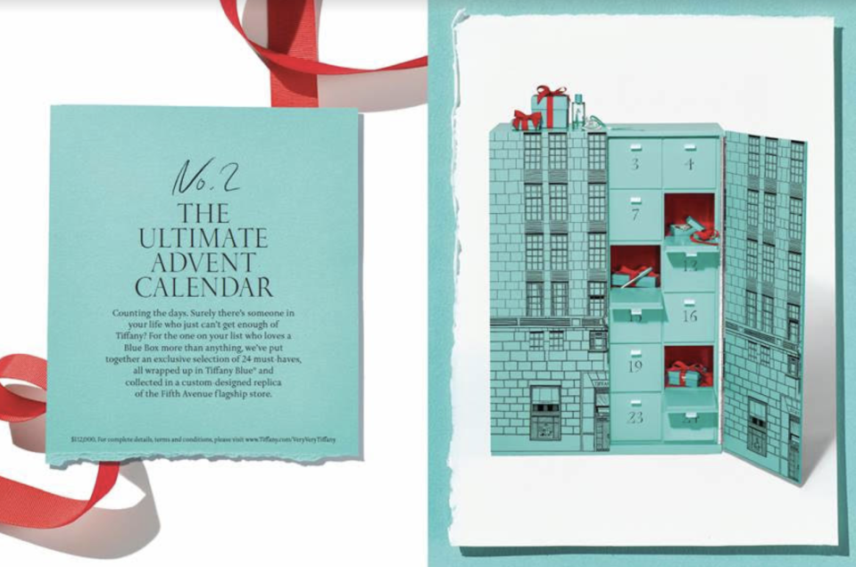 Here's what's in Tiffany's 112,000 advent calendar