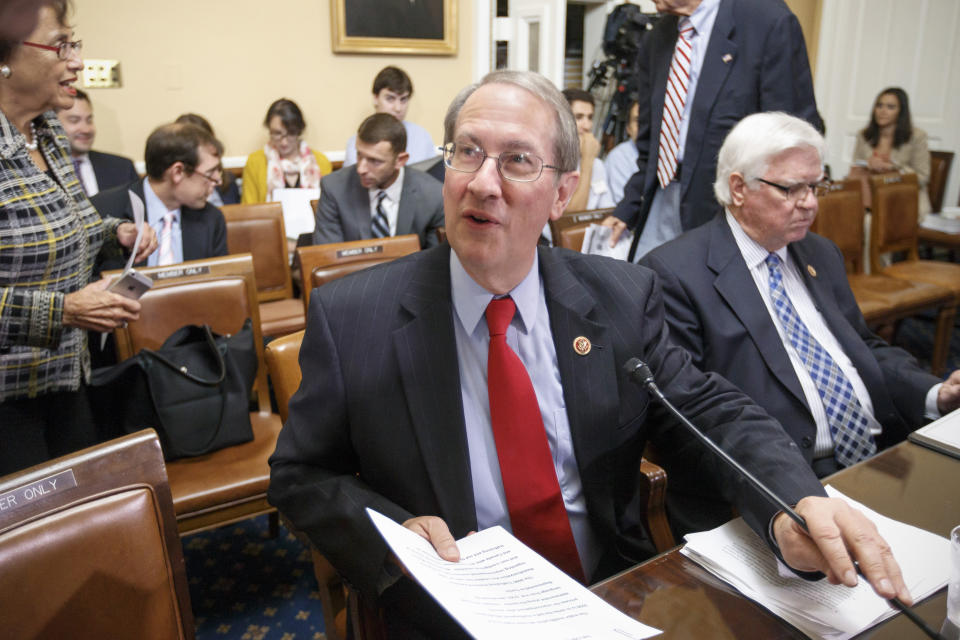 “I welcome the news that Eric Holder will step down as Attorney General," Goodlatte, the chairman of the House Judiciary Committee, said in a statement on Thursday. "From Operation Fast and Furious to his misleading testimony before the House Judiciary Committee regarding the Department’s dealings with members of the media and his refusal to appoint a special counsel to investigate the IRS’ targeting of conservative groups, Mr. Holder has consistently played partisan politics with many of the important issues facing the Justice Department..  (AP Photo/J. Scott Applewhite)