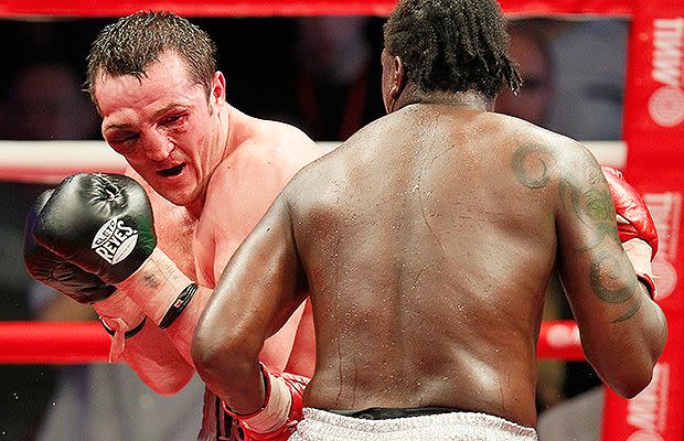 Denis Lebedev during his fight with Guillermo Jones.