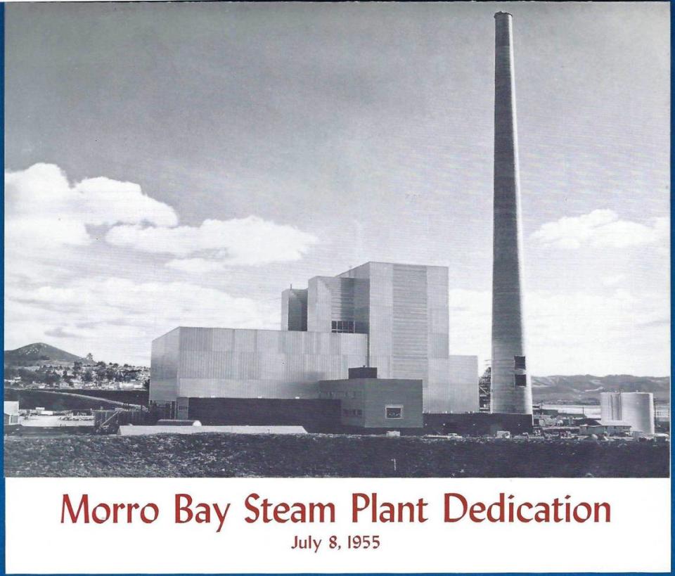 PG&E dedicated the Morro Bay Power Plant July 8, 1955. The initital facility had two generating units sharing one smoke stack. The $44 million plant could generate 300,000 kilowatts, enough to power the city of San Francisco. PG&E/Tribune file