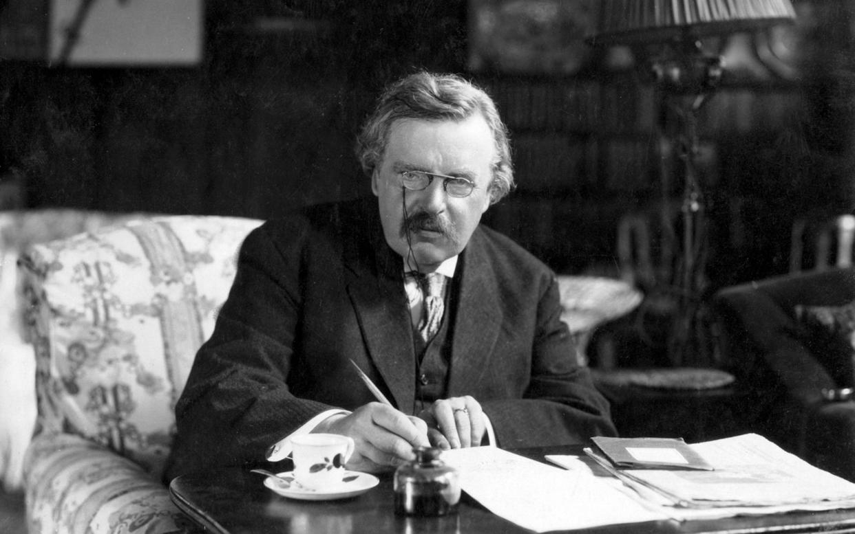 Furiously productive: writer GK Chesterton