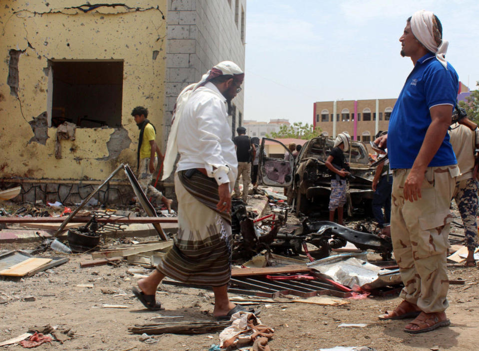 Deadly suicide bombing in Aden, Yemen