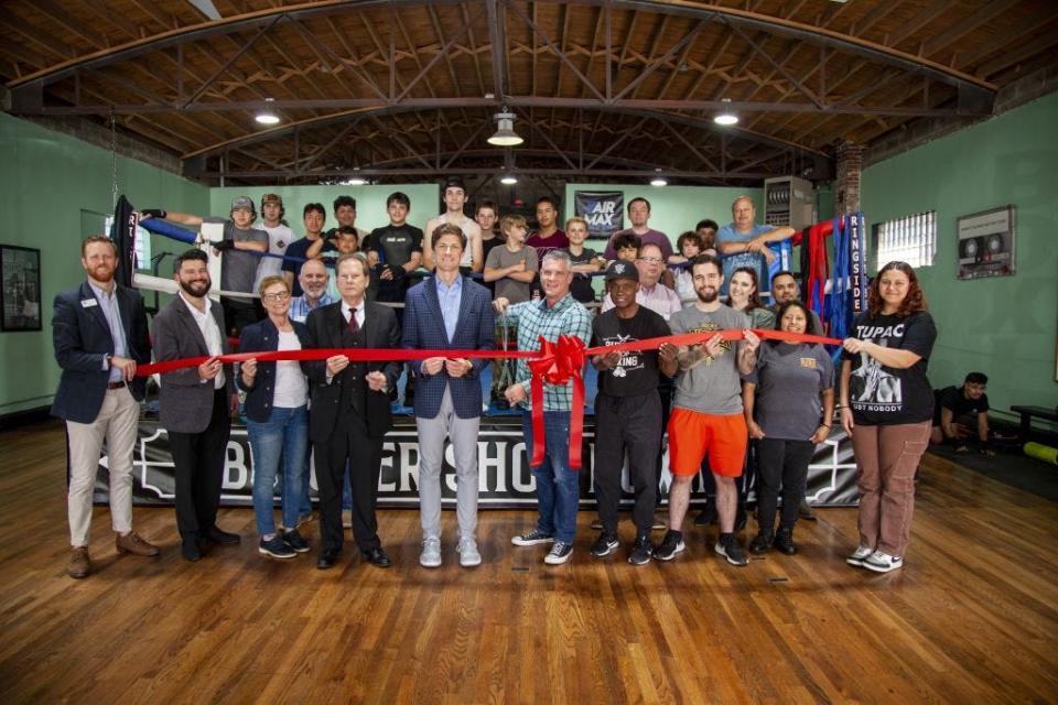 Butcher Shop Boxing celebrated a ribbon-cutting and transition to nonprofit on May 2, 2023.