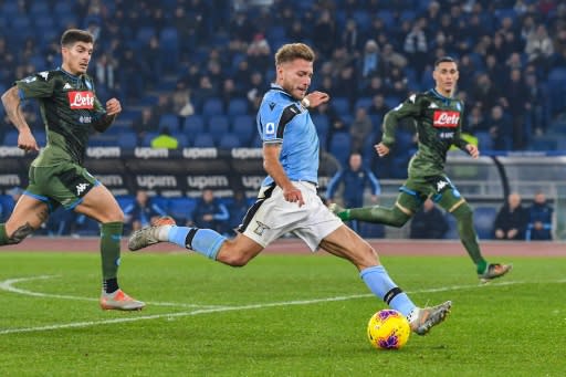 Ciro Immobile scored the only goal as Lazio beat Napoli in Serie A on January 11