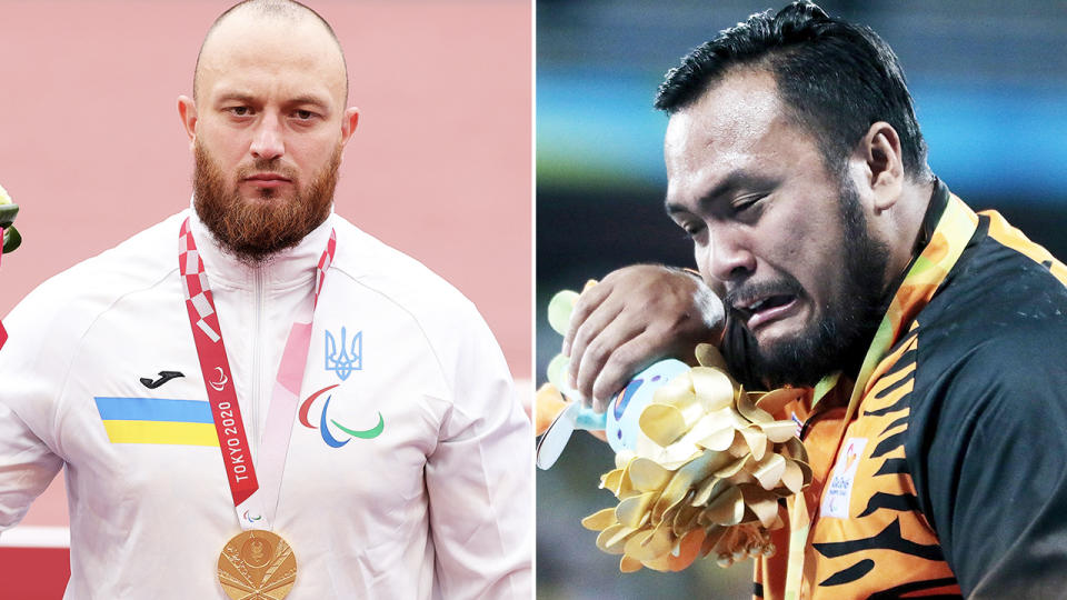 Maksym Koval, pictured here with the gold medal after Muhammad Ziyad Zolkefli was stripped.