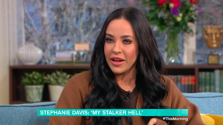 Stephanie Davis said she is still suffering from anxiety following her stalking experience. (ITV)