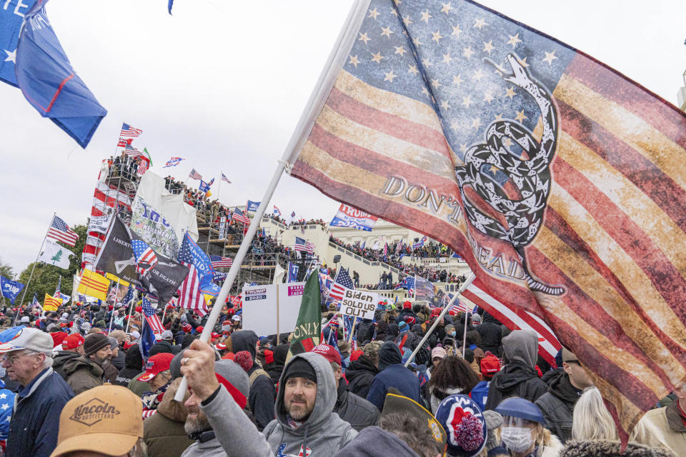 Photo by: Mihoko Owada/STAR MAX/IPx 2021 1/26/21 At least 150 people have been charged by the Justice Department in the riot that occurred at the Capitol Building in Washington, D.C. on January 6, 2021. STAR MAX File Photo: 1/6/21 The United States Capitol Building in Washington, D.C. was breached by thousands of protesters during a 