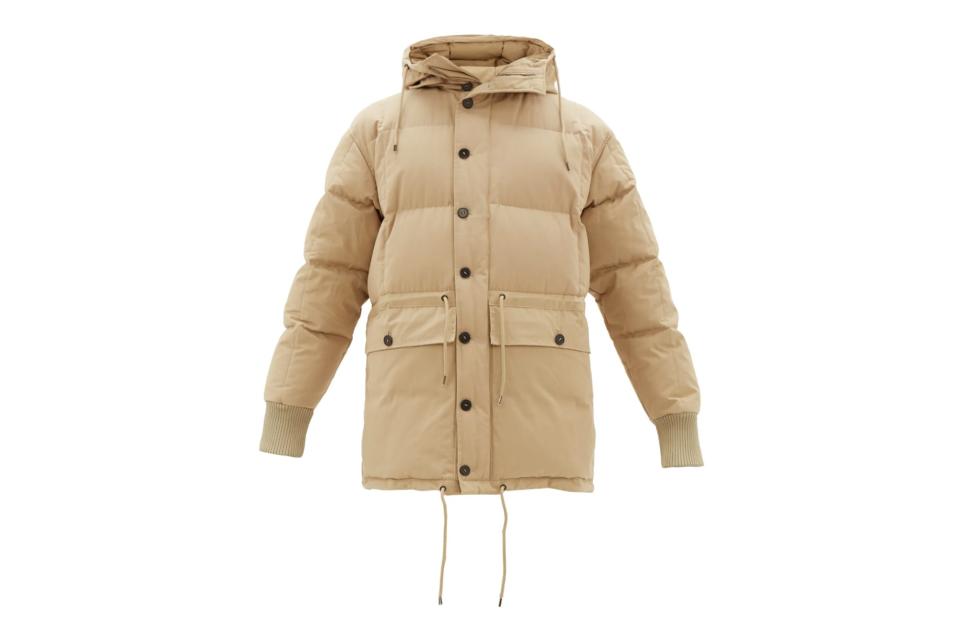 Raey drawstring waist hooded puffer coat