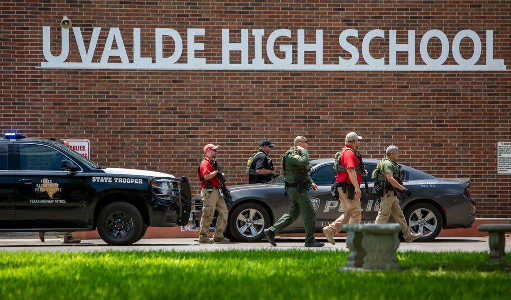 At the time of writing, 14 students and one teacher are dead in a shooting at an elementary school in Texas  (AP)