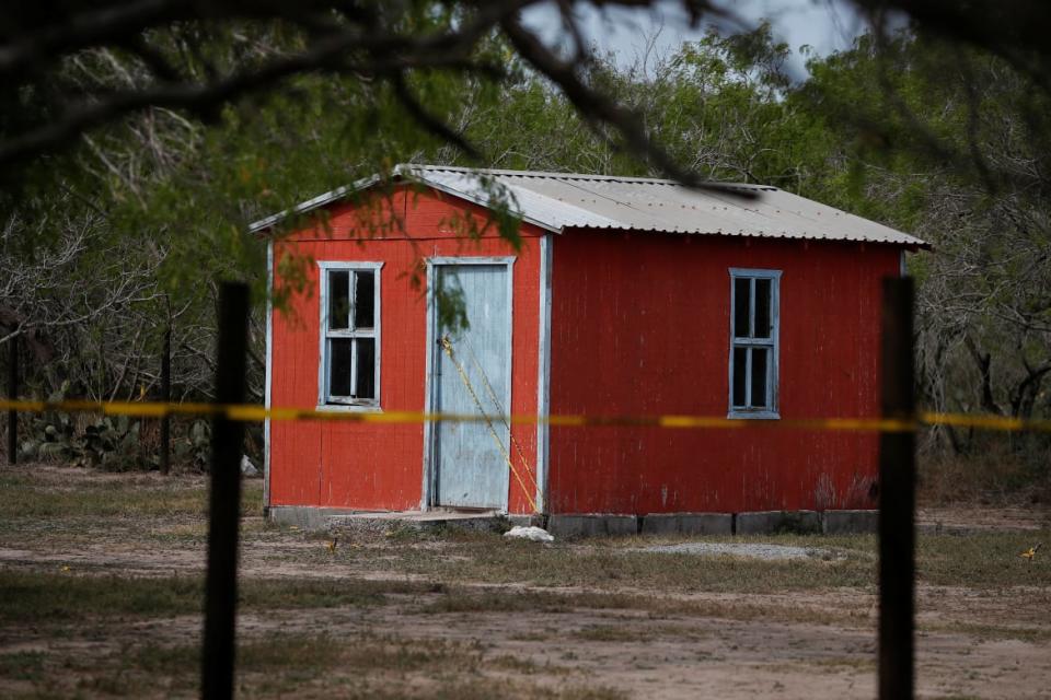 <div class="inline-image__caption"><p>The storage shed where authorities found the bodies of two of four Americans kidnapped by gunmen.</p></div> <div class="inline-image__credit">REUTERS/Daniel Becerril</div>