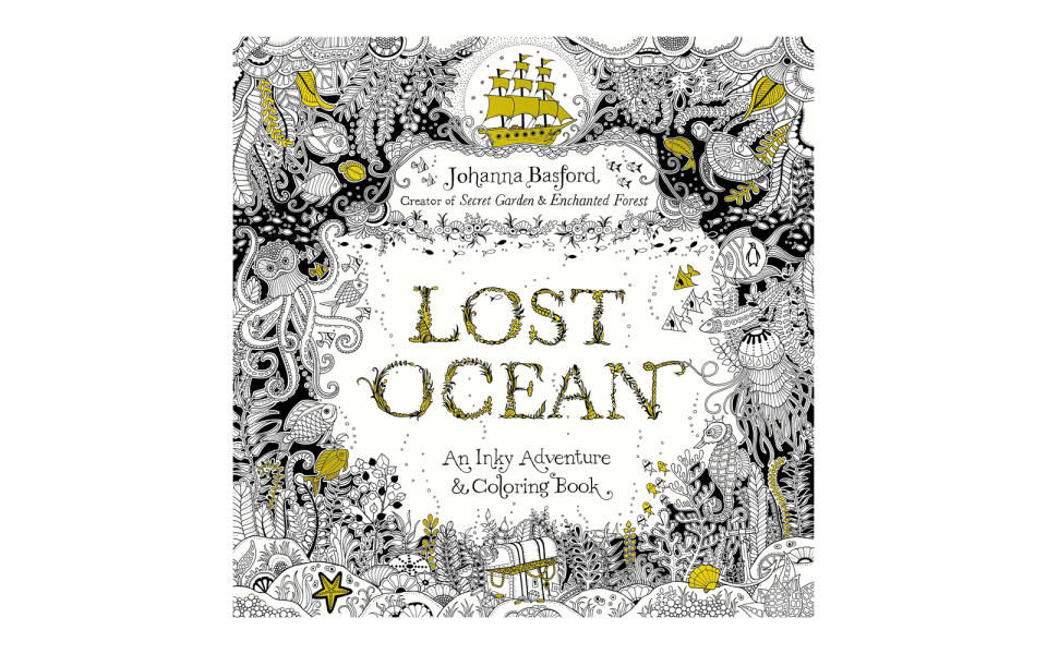 Lost Ocean: An Inky Adventure and Coloring Book for Adults