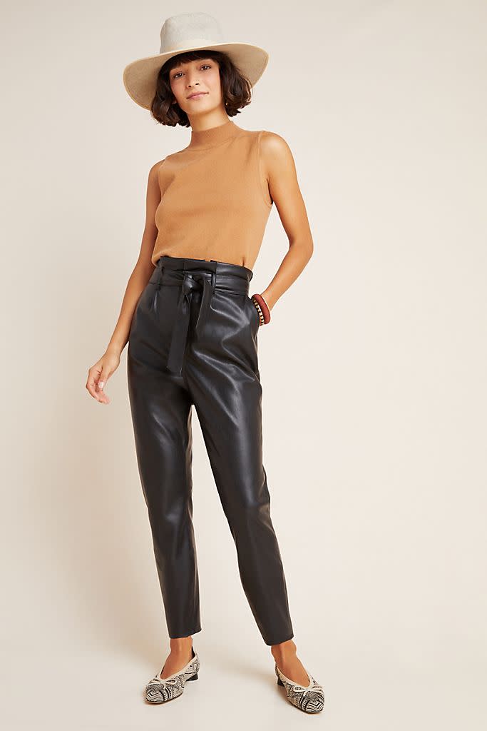 Annika Faux Leather Trousers