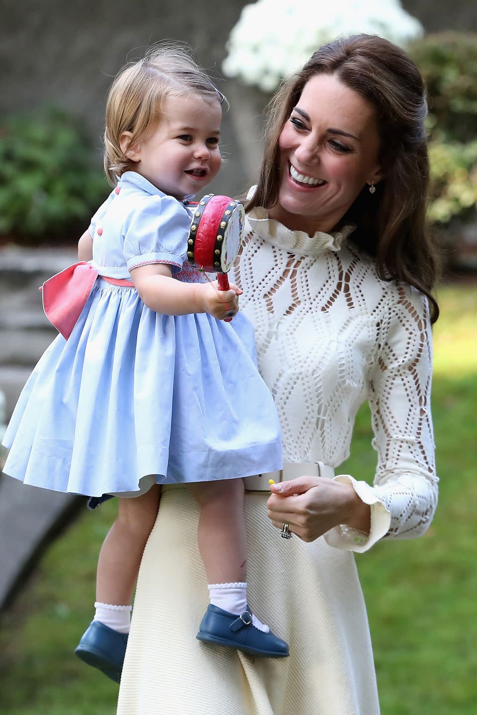 Photo credit: The Duchess of Cambridge with Princess Charlotte. Image: Getty