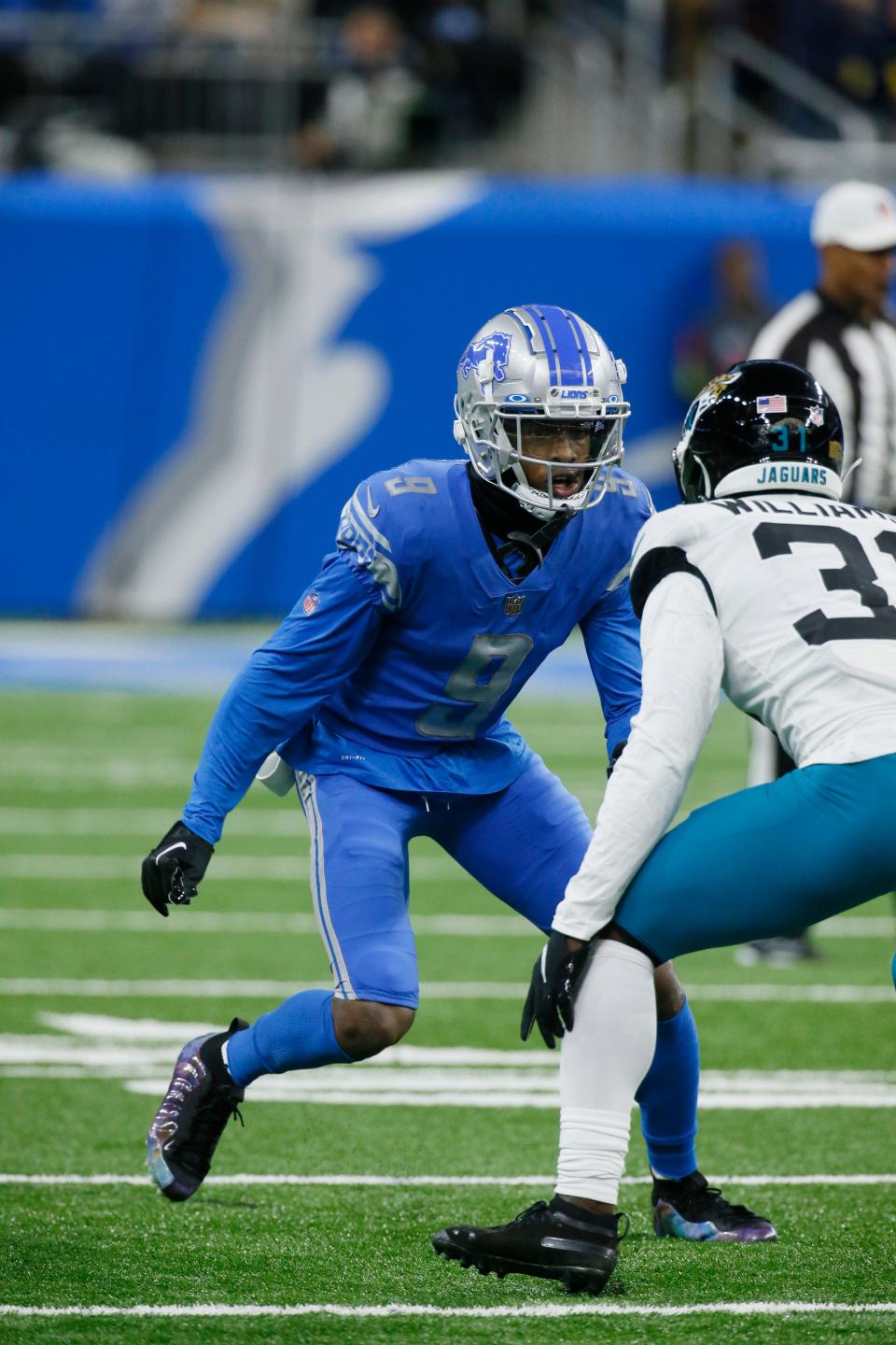 Detroit Lions wide receiver Jameson Williams plays during the second half against the Jacksonville Jaguars, Sunday, Dec. 4, 2022, in Detroit.