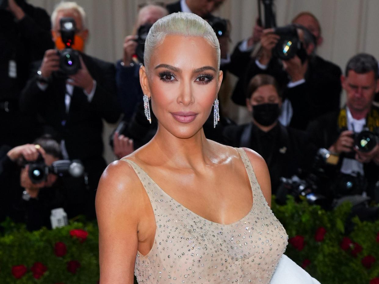 Kim Kardashian attends The 2022 Met Gala Celebrating "In America: An Anthology of Fashion" at The Metropolitan Museum of Art on May 02, 2022 in New York City.