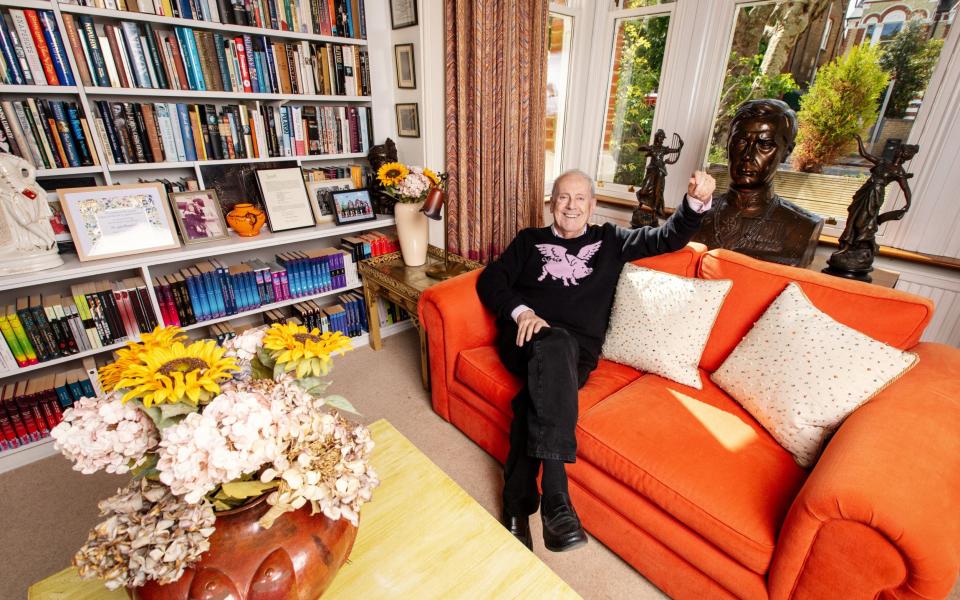 Gyles Brandreth in his study