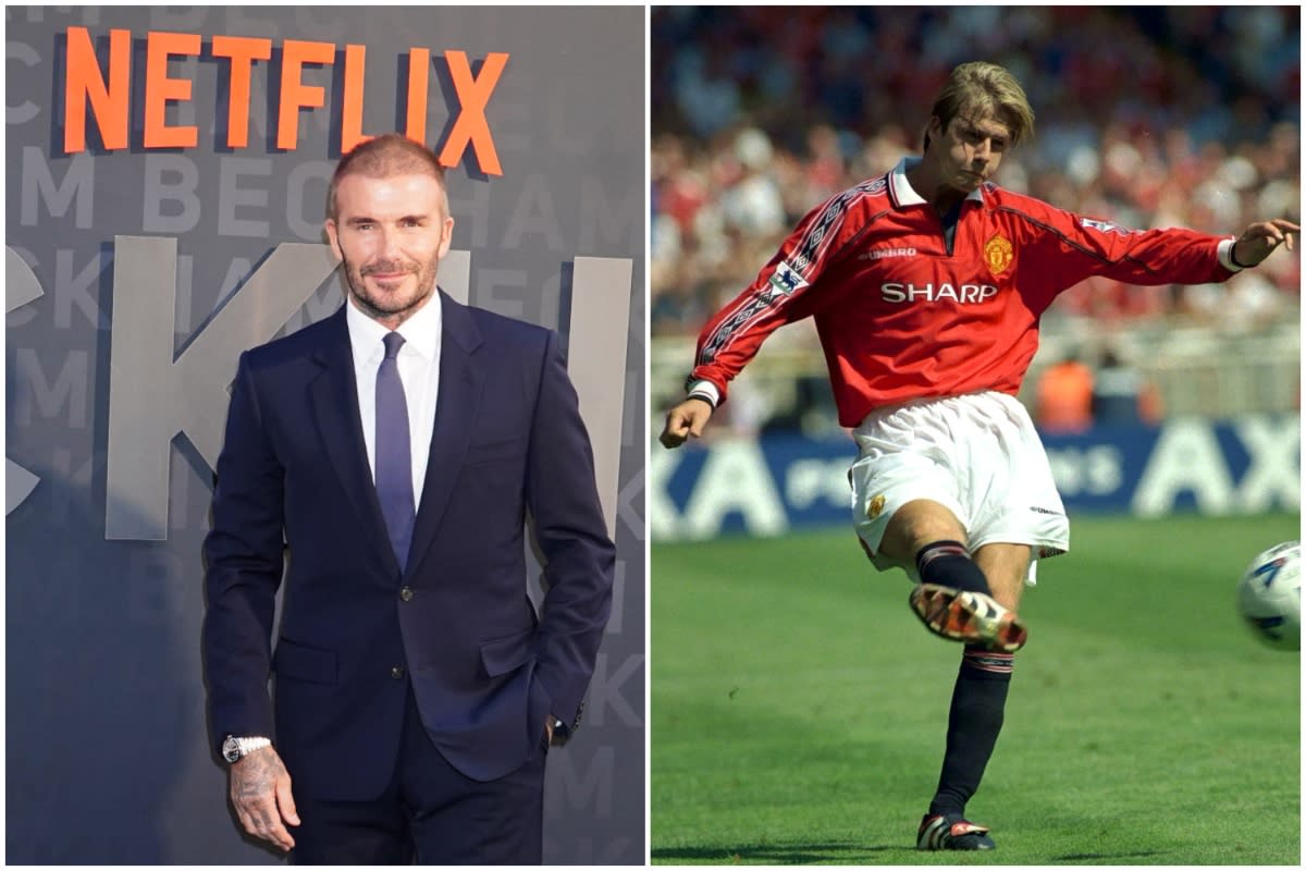 Former Manchester United star David Beckham. (PHOTOS: Getty Images/Reuters)