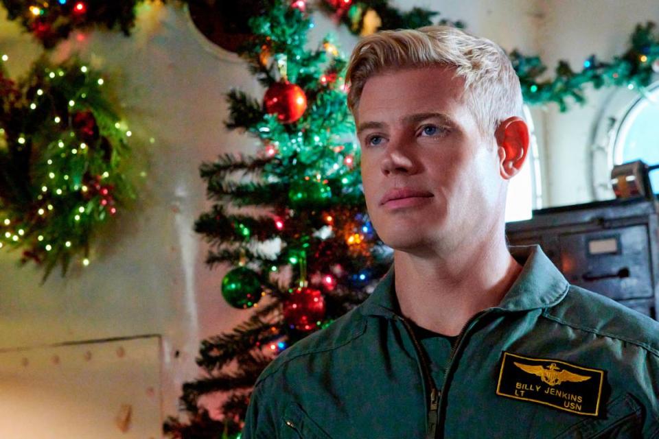 Trevor Donovan in the Hallmark movie “USS Christmas.”