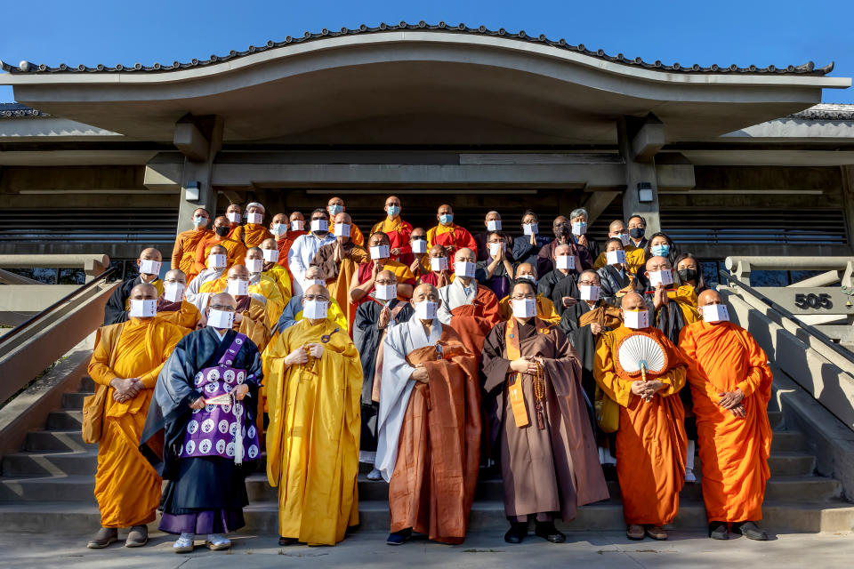 May We Gather was held at Los Angeles’ Higashi Hongwanji Buddhist Temple, which was vandalized in February. (Tauran Woo)