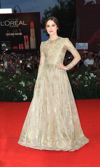 Keira Knightley at the 'A Dangerous Method' Venice Film Festival premiere