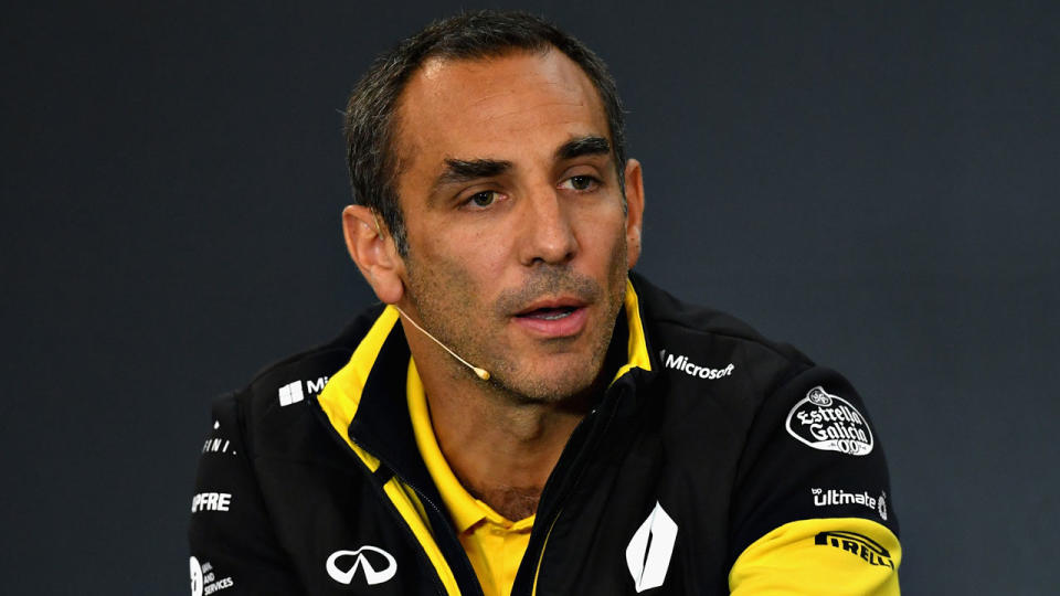Cyril Abiteboul is backing Renault to build a new engine that can compete with Mercedes and Ferrari. Pic: Getty