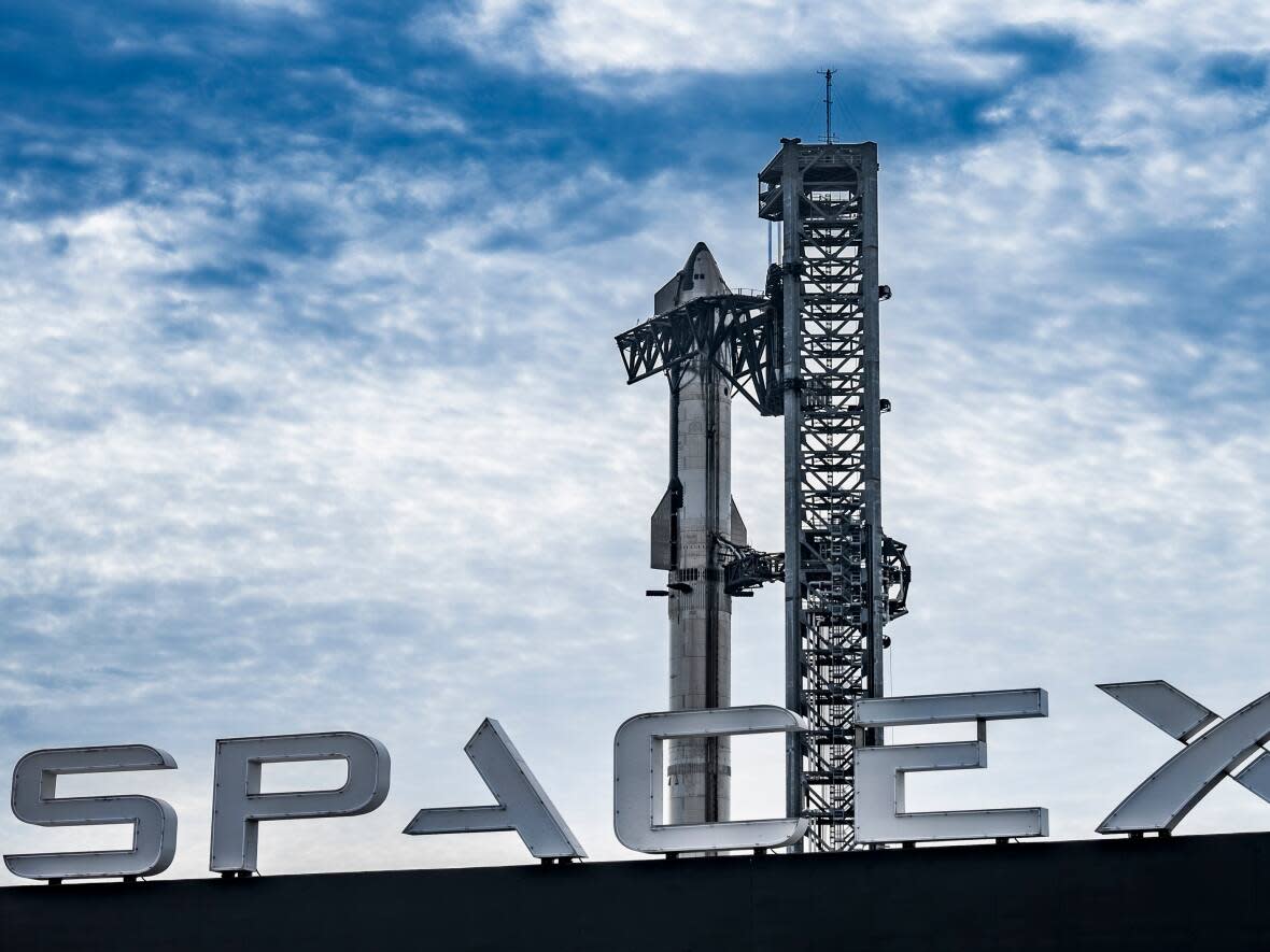 SpaceX's Starship sits on the launch pad in Boca Chica, Texas, ahead of its scheduled test flight on Thursday. (SpaceX/X - image credit)