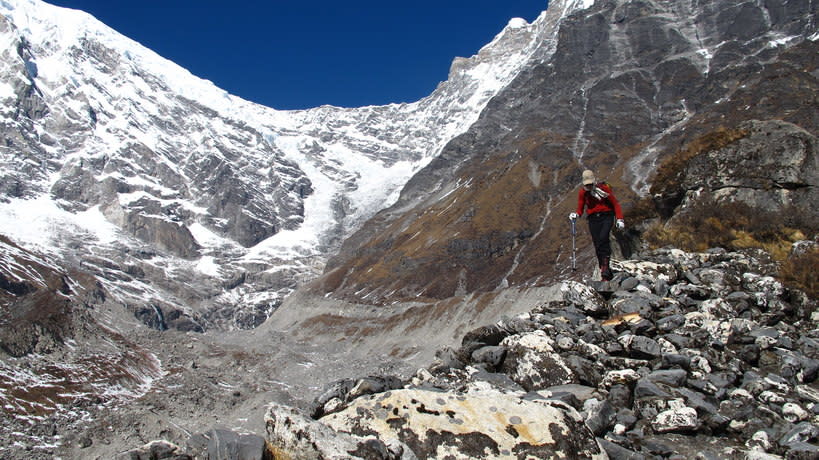 亞洲高山地區的冰川持續消退中。(Photo by Stefanos Nikologianis on Flicker under Creative Commons license) 