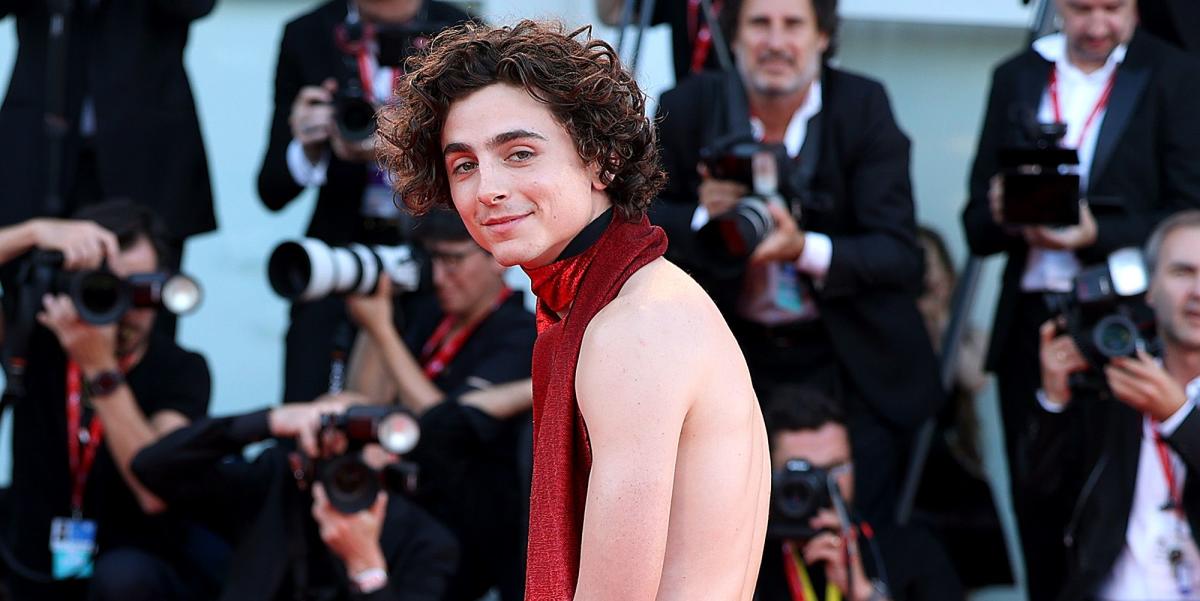 Timothée Chalamet stuns in backless halter at Venice Film Festival